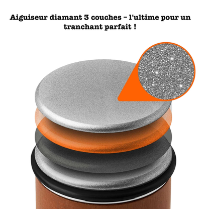 Aiguiseur de couteaux magnétique