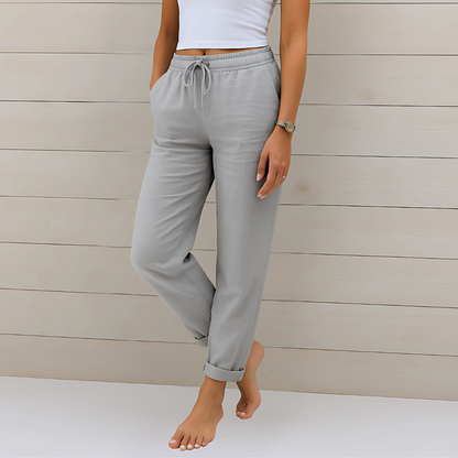 Leichte Damenhose aus Leinen
