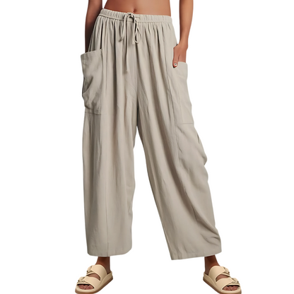 Pantalon en lin femme