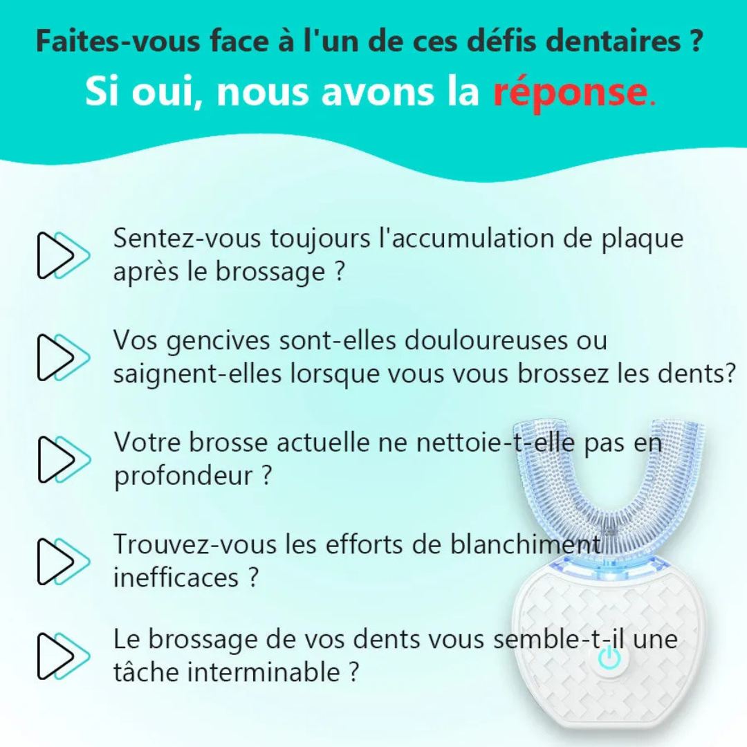 Brosse à dents sonique 360°