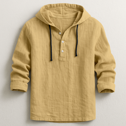Hoodie Premium à Col Henley