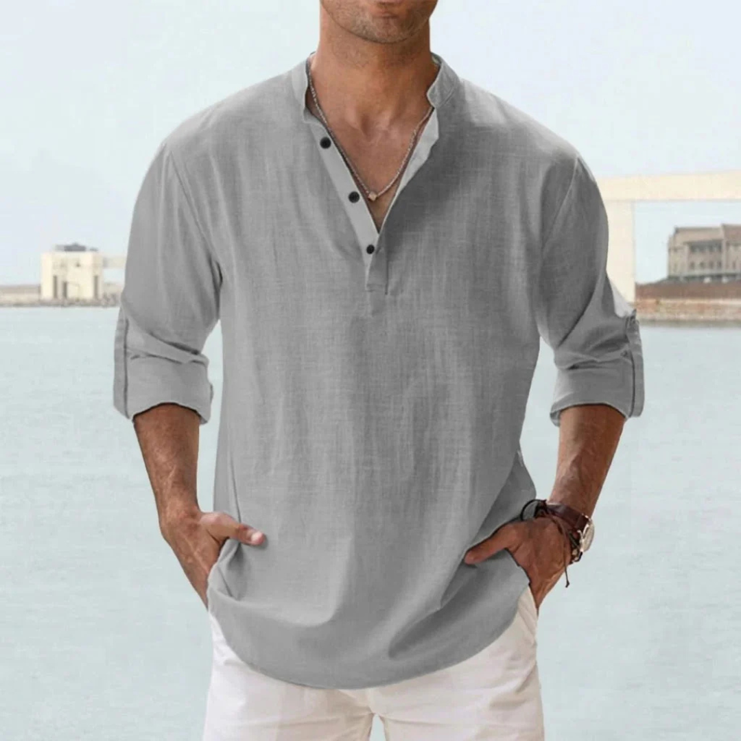 Chemise lin respirant homme été léger
