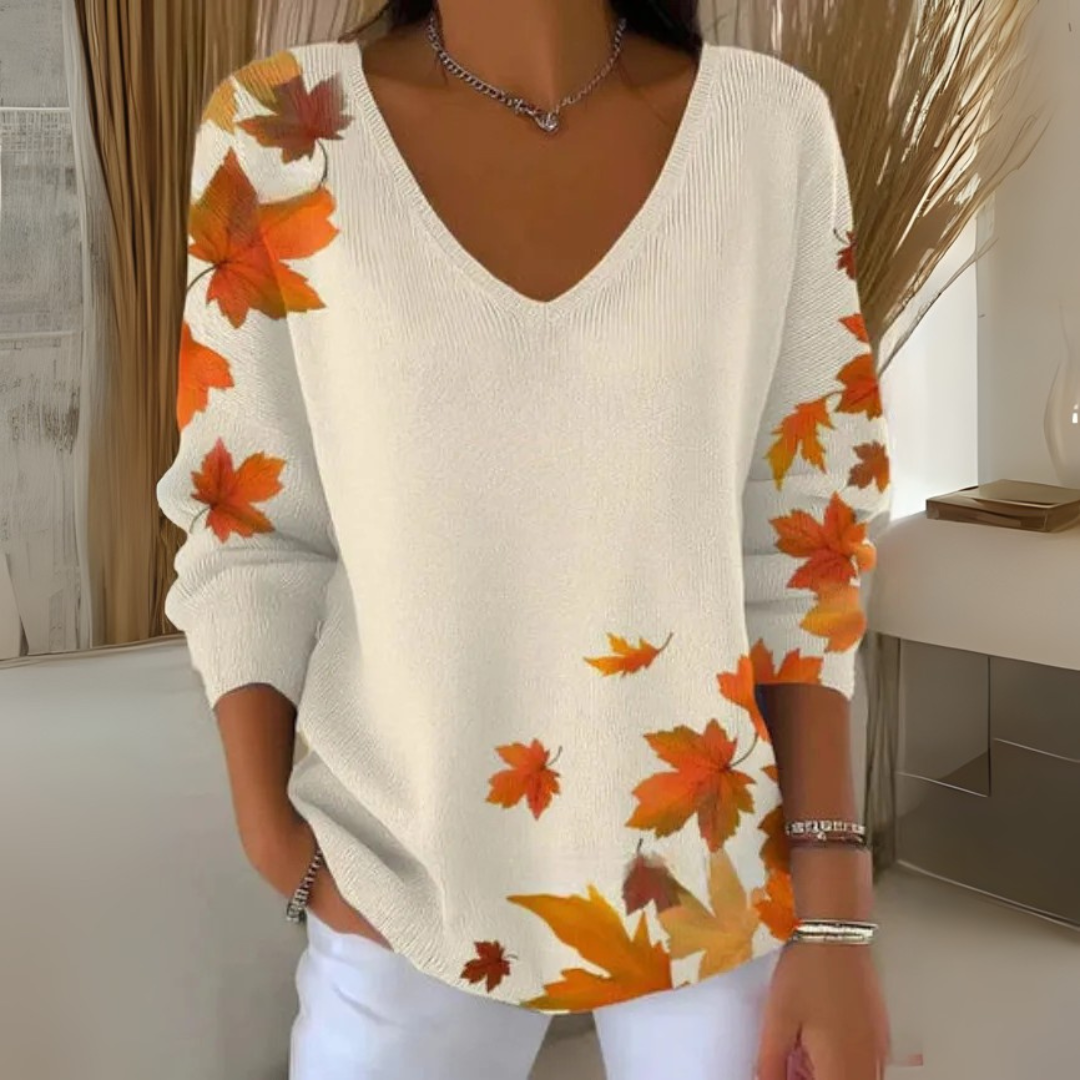 Pull Femme Col V en Maille Douce