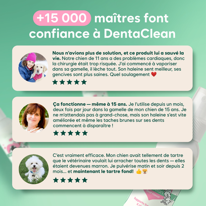 Natürliches Zahnspray gegen Zahnstein für Hunde und Katzen