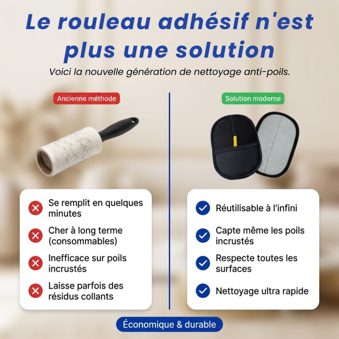 Wiederverwendbarer Fusselentferner für Sofas und Kleidung