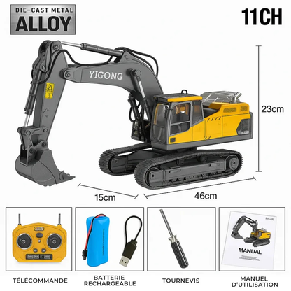Engin de chantier télécommandé réaliste