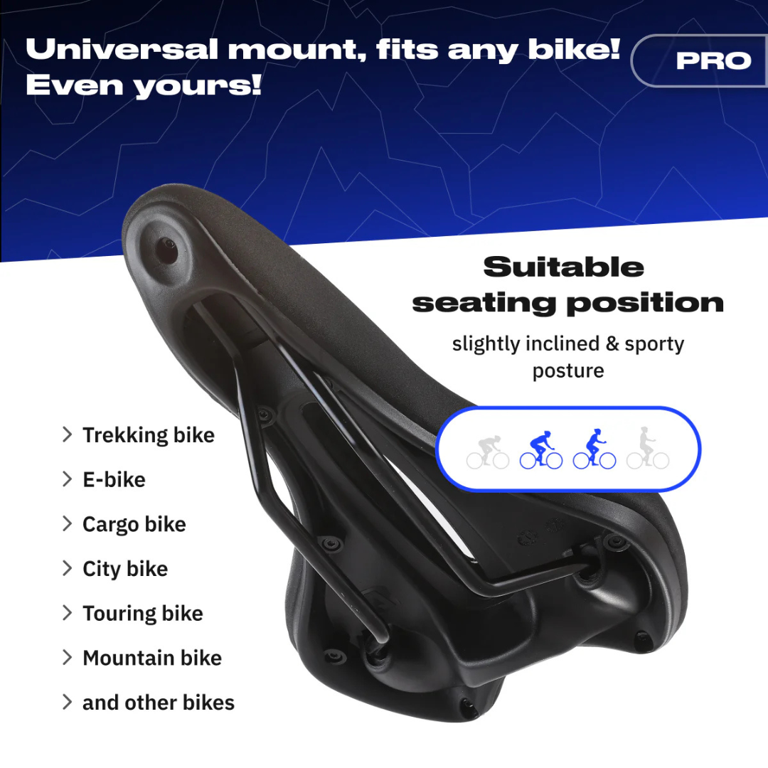 Bequemer, ergonomischer Fahrrad-Sattel mit Druckentlastung