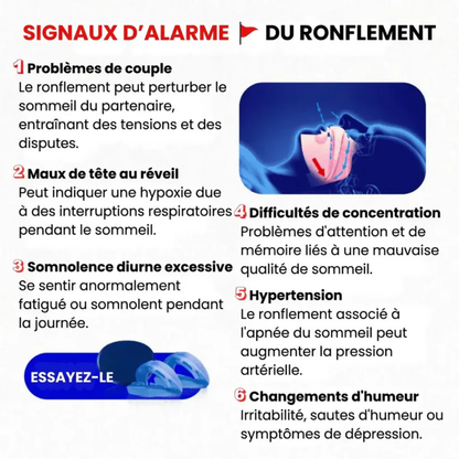 Embout anti-ronflement confortable