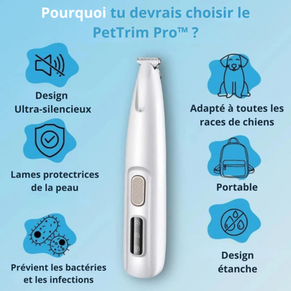 Tondeuse silencieuse pour soin des pattes