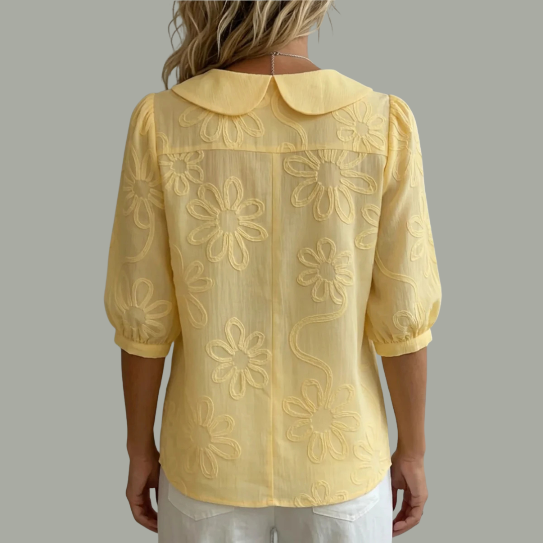 Chemisier Brodé Floral Femme