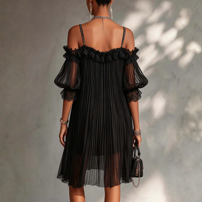 Robe Longue Élégante Femme en Mousseline