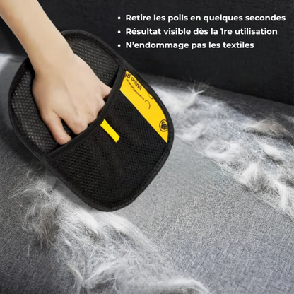 Wiederverwendbarer Handschuh zum einfachen Entfernen von Tierhaaren