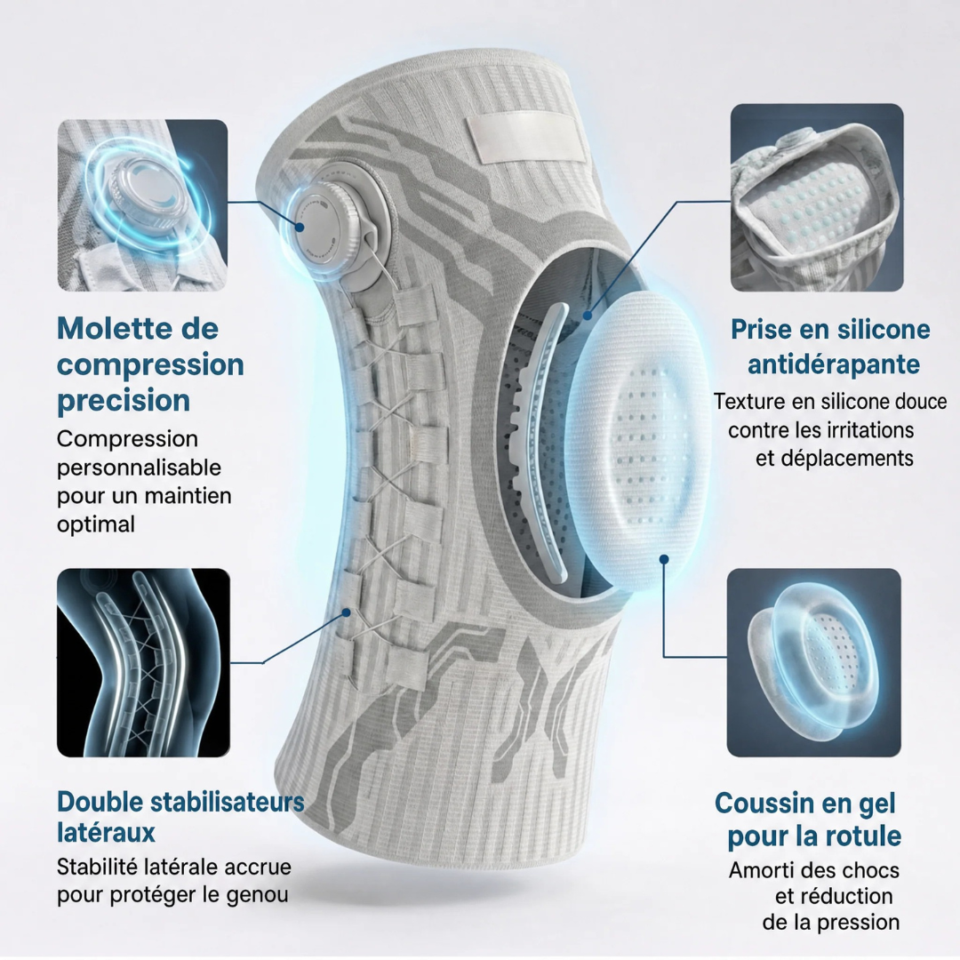 Genouillère articulée de maintien