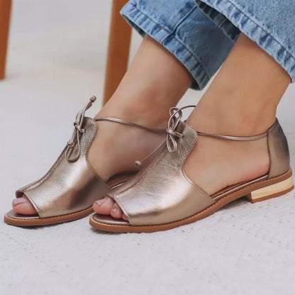 Sandales à Lacets Femme Élégantes et Confortables