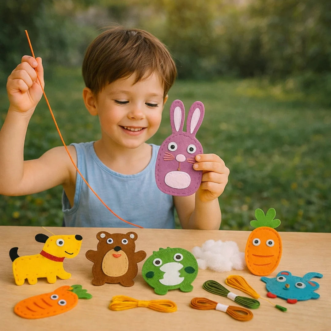 Kit de Couture Animaux en Feutrine pour Enfants