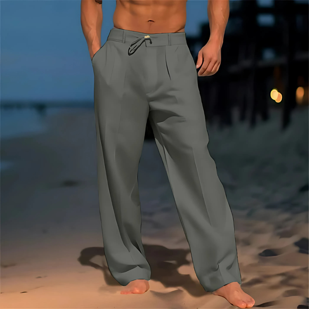 Pantalon en lin homme