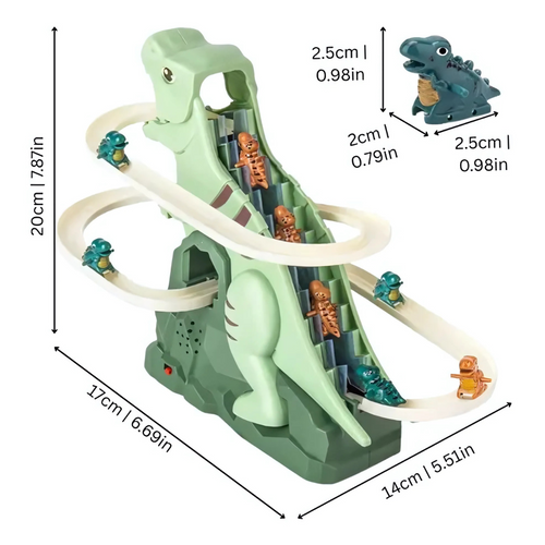 Circuit dinosaure enfant rapide et lumineux