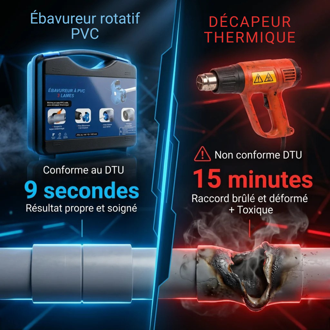 Ébavureur rotatif PVC