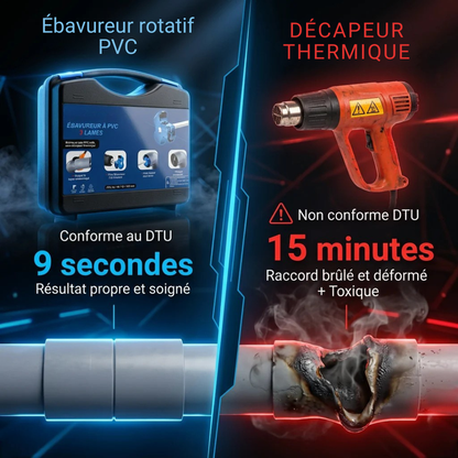 Ébavureur rotatif PVC