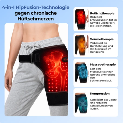4-in-1-Heiz- und Massagegürtel für die Hüften