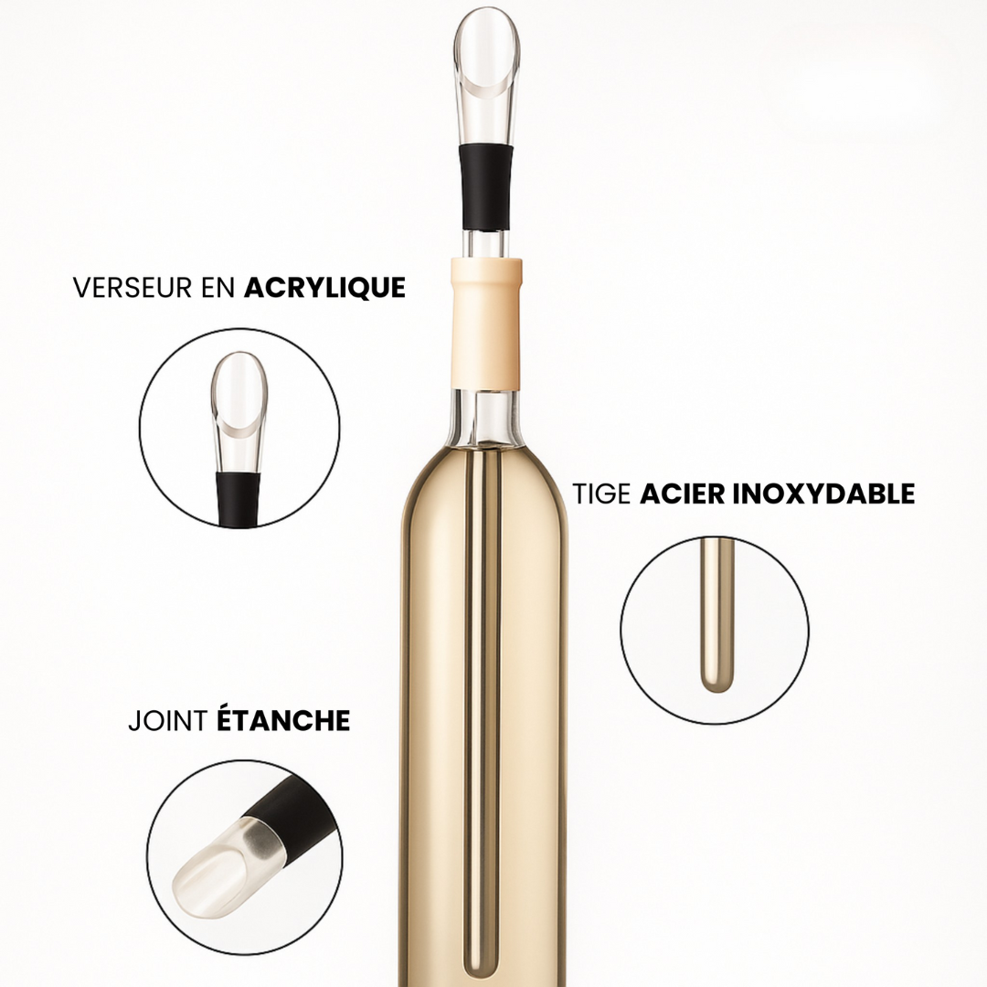 Tragbarer Weinkühler aus Edelstahl