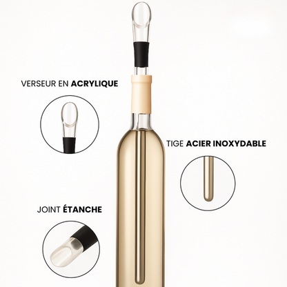 Tragbarer Weinkühler aus Edelstahl