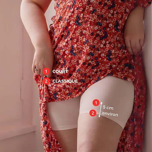 Shorty gainant femme court