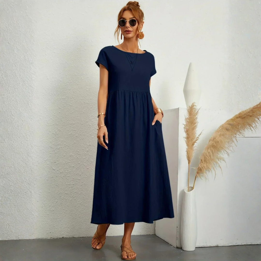 Robe longue fluide femme élégante et confortable été