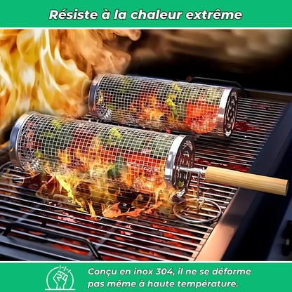 Edelstahlkorb für den Grill