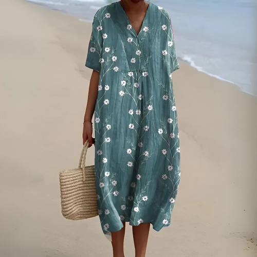 Robe Fleurie Bohème – Coupe Ample et Tissu Léger pour l’Été