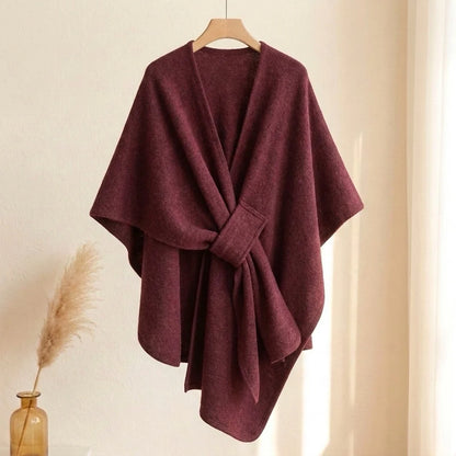 Langer Poncho-Schal für Damen