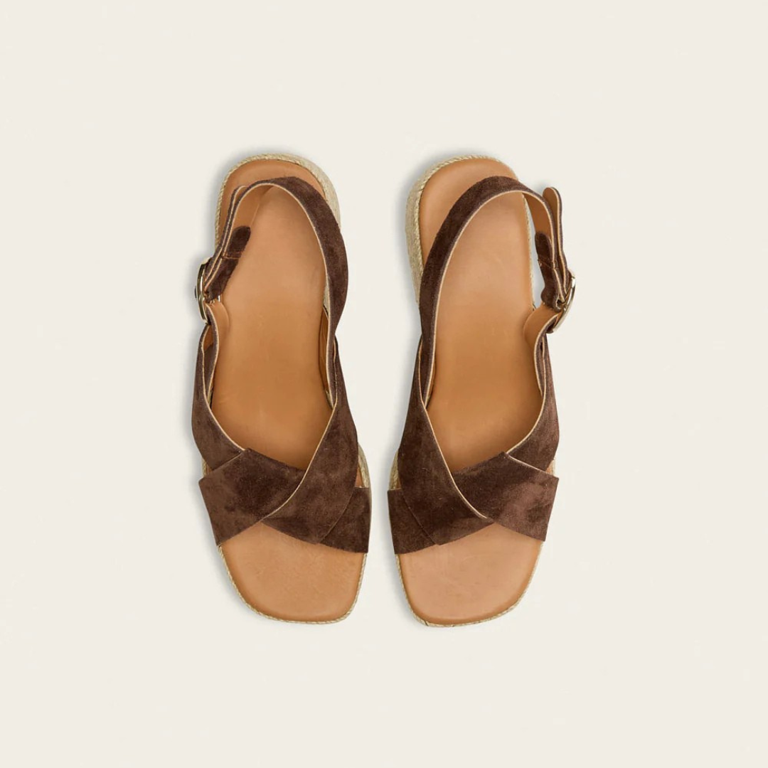 Espadrilles à plateforme motif léopard