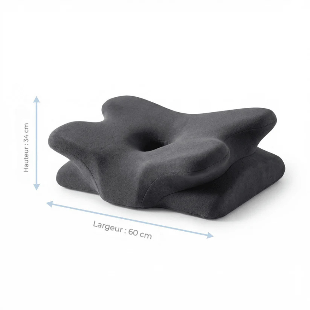 Oreiller cervical ajustable pour soulagement de la douleur