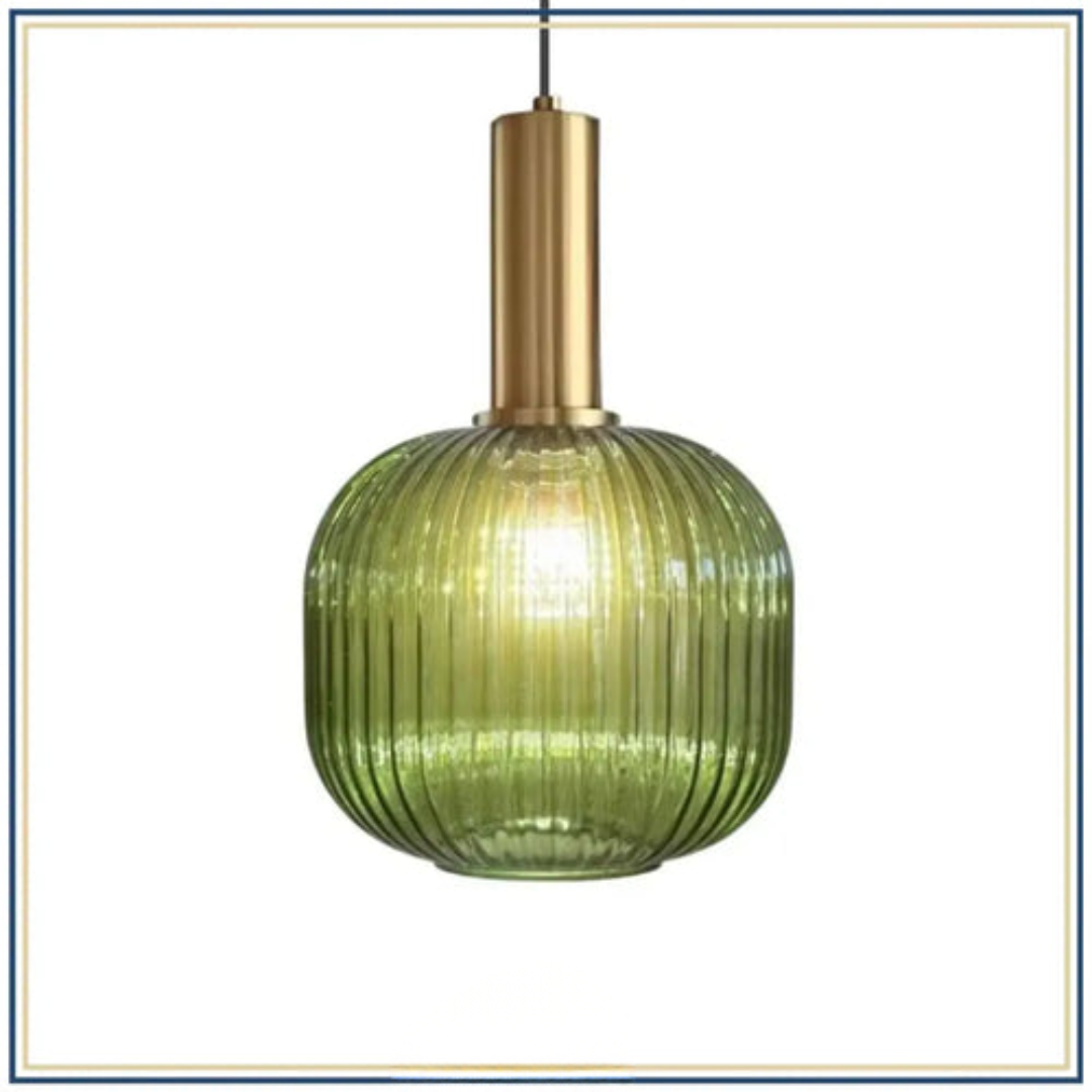 Lampadaire décoratif en verre texturé