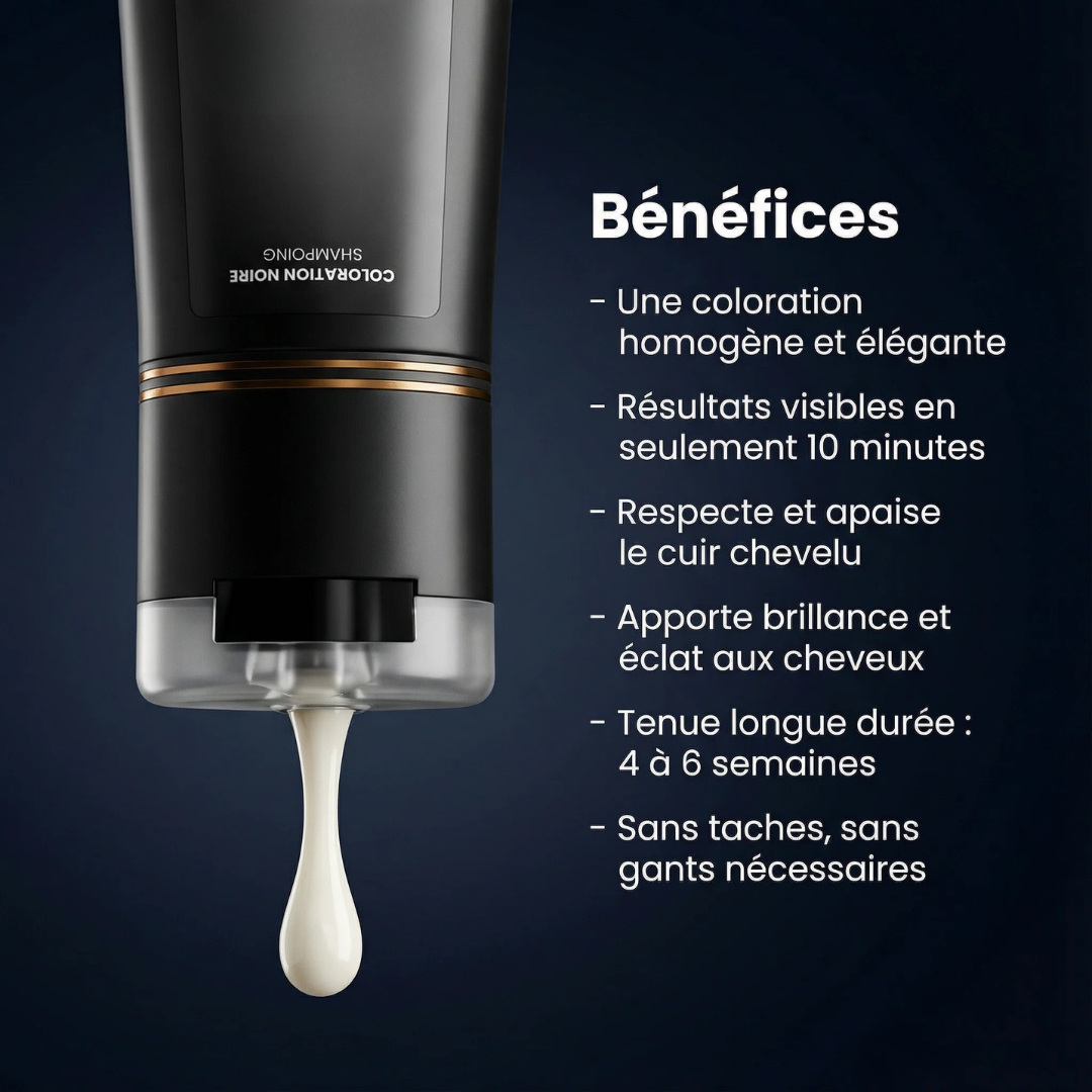 Sofort-Färbe-Shampoo für weiße und graue Haare