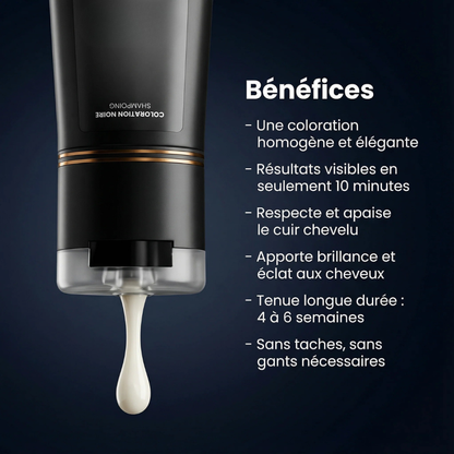 Sofort-Färbe-Shampoo für weiße und graue Haare
