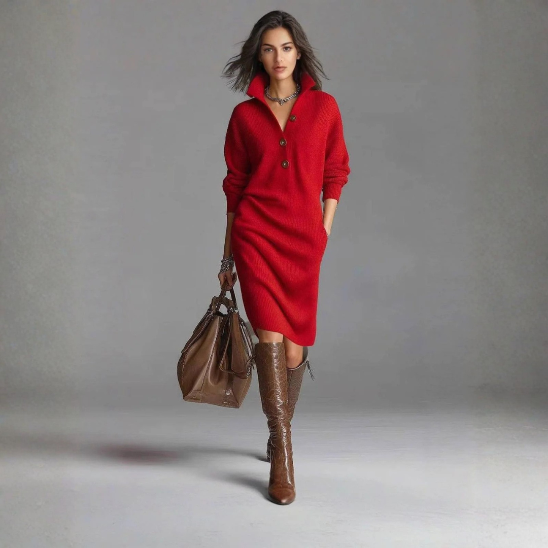Robe Pull Élégante Femme