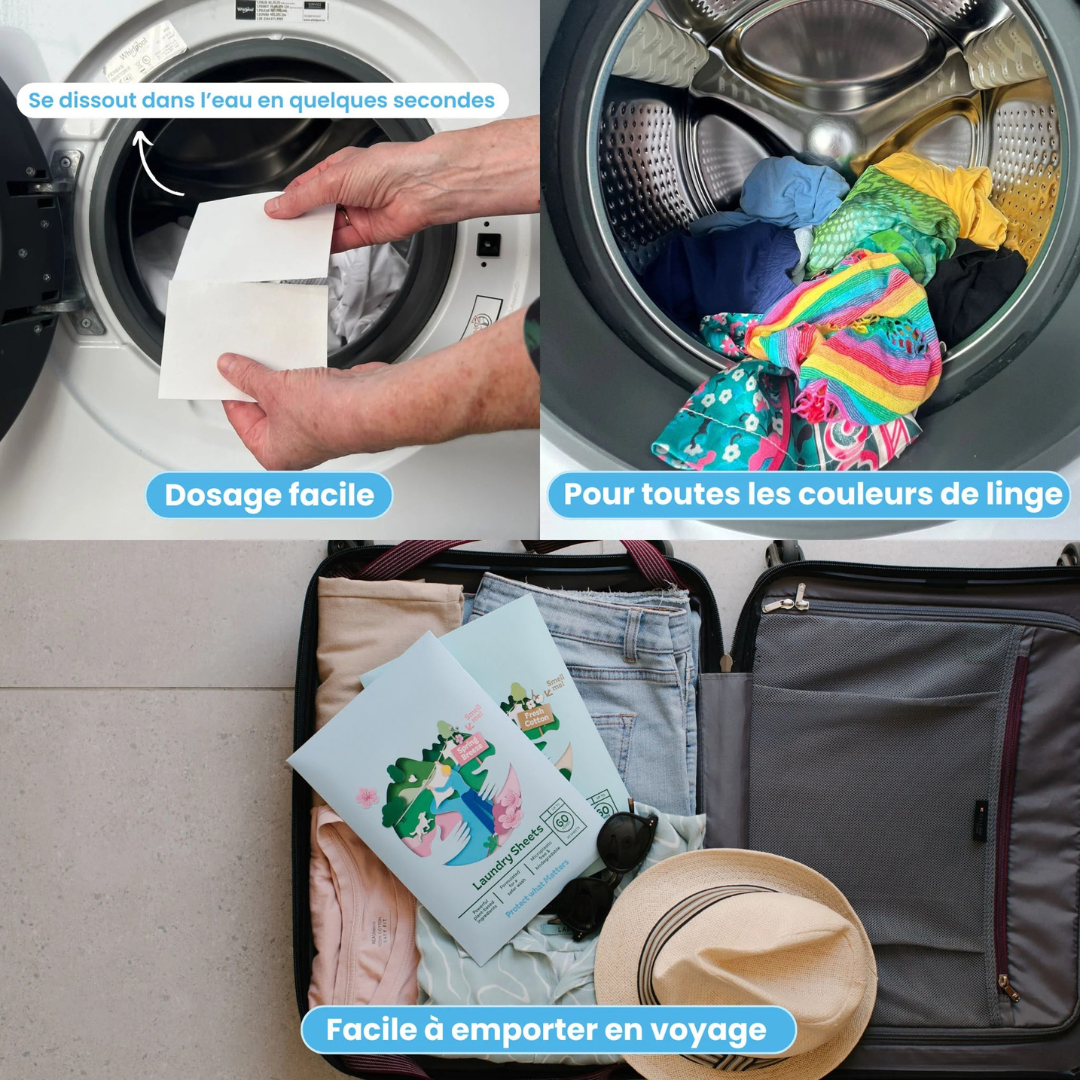 Feuilles de lessive écologiques