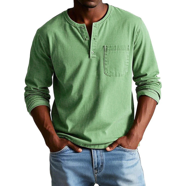 Thomas | Chemise Vintage à Manches Longues