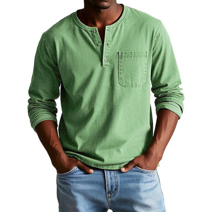 Thomas | Chemise Vintage à Manches Longues