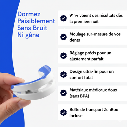 Verstellbare Mundorthese gegen Schnarchen