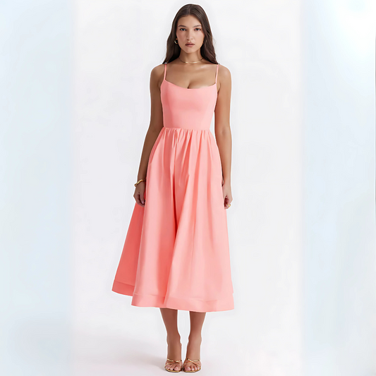 Damen Midikleid mit Trägern
