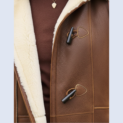 Manteau d’Hiver Long Doublé Chaud et Élégant