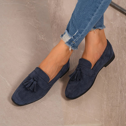 Mocassins Confortables à Franges Femme