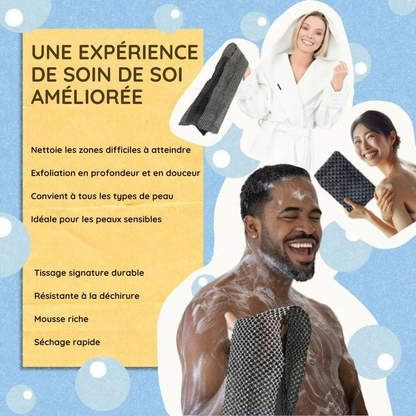 Serviette Exfoliante pour Douche