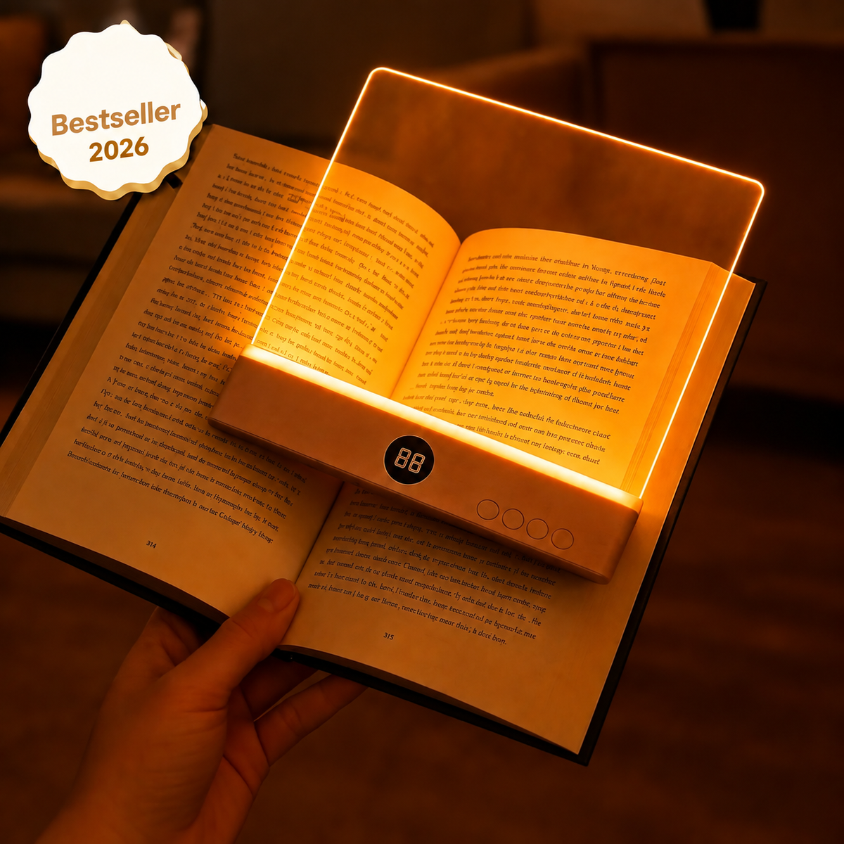 Leselampe mit sanftem Licht