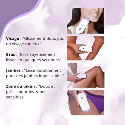 Rasoir électrique indolore pour une épilation douce et efficace