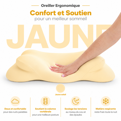 Oreiller Ergonomique à Zones de Soutien