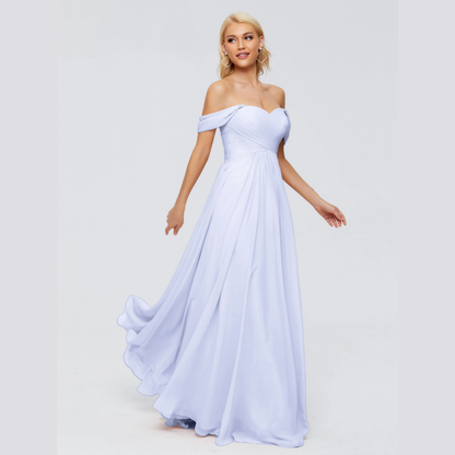 Robe de Demoiselle d'Honneur Élégante à Bretelles