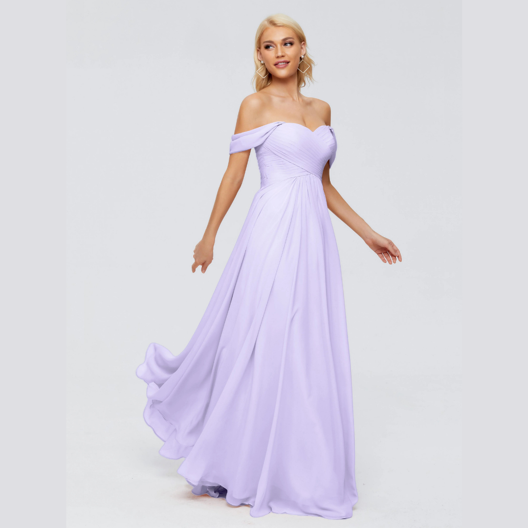 Robe de Demoiselle d'Honneur Élégante à Bretelles